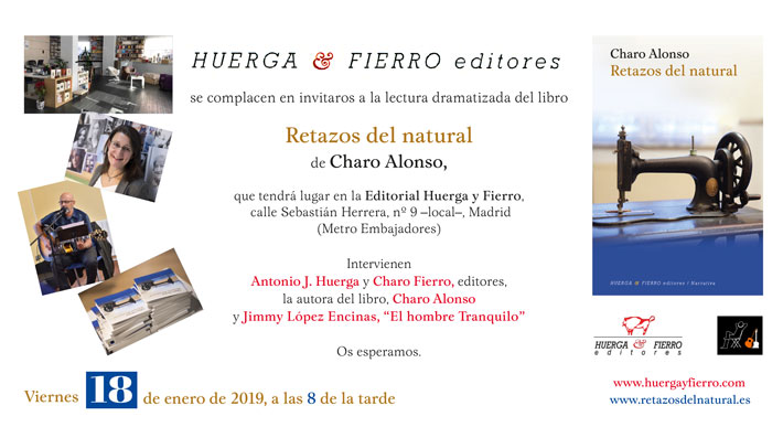 Retazos del Natural sepresenta en Huerga y Fierro (Madrid)