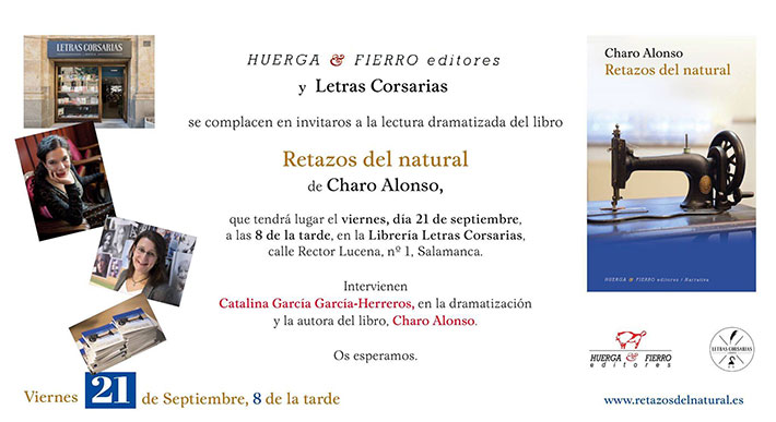 Presentación de Retazos del Natural en Letras Corsarias (libro de Charo Alonso)